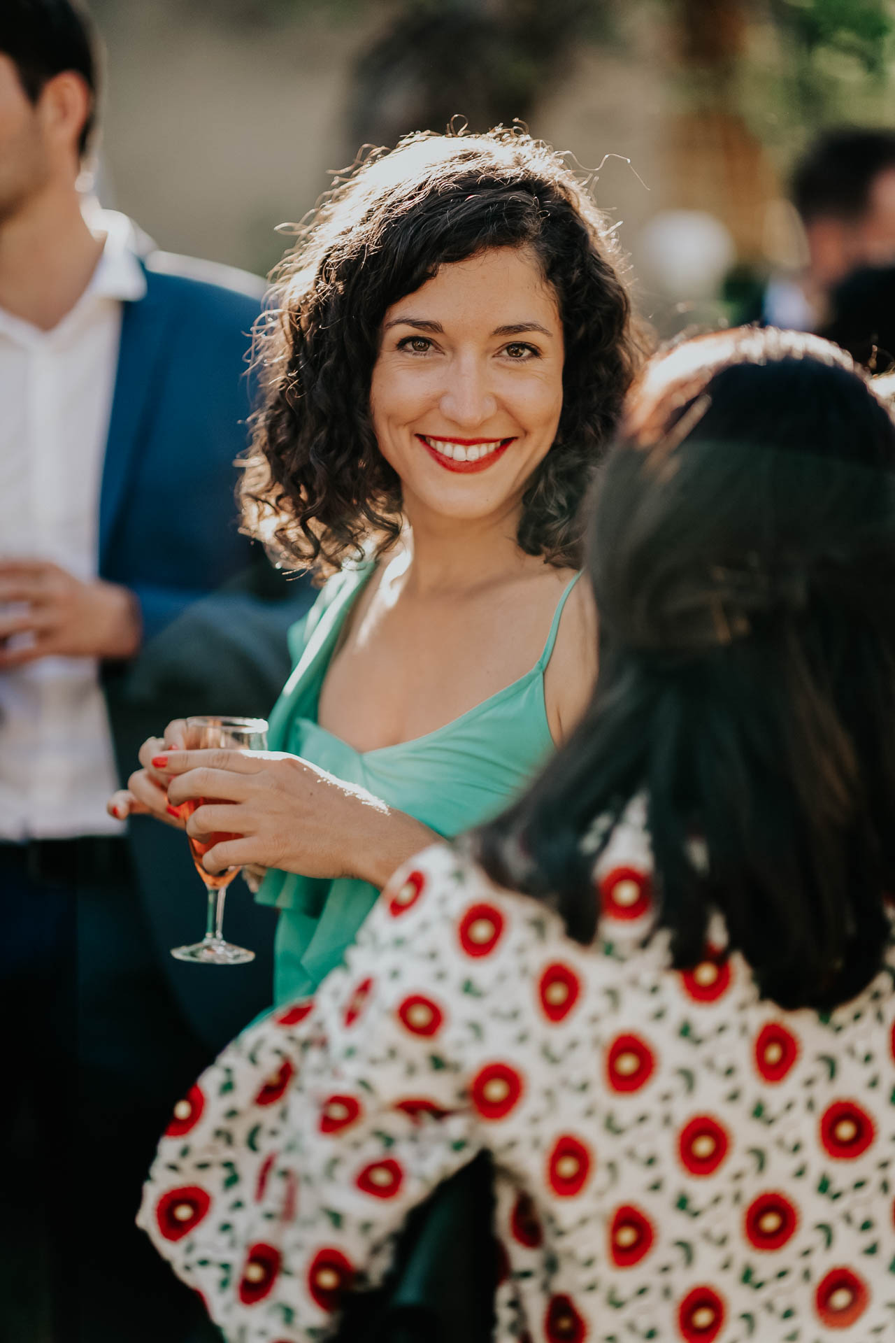 photo d'invités pendant le cocktails