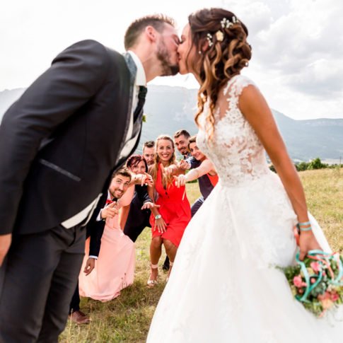 photo mariage de groupe original