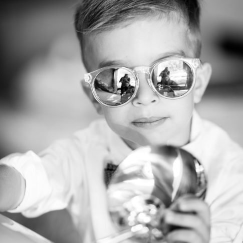 Portrait en noir et blanc