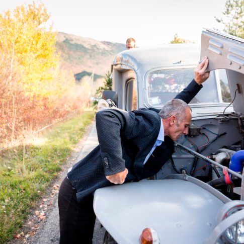 photo de mariage en panne