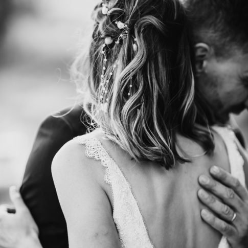 photographe mariage Grenoble en noir et blanc