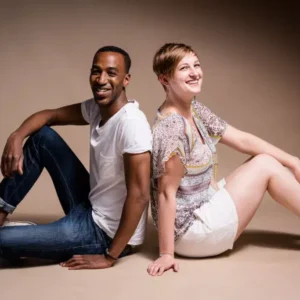 portrait d'un couple en studio utopikphoto
