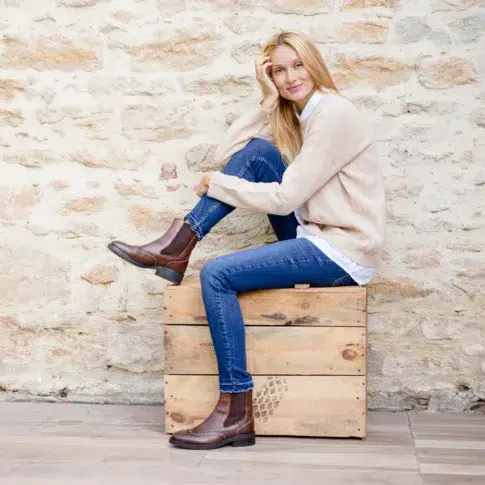 shooting portrait d'une femme blonde