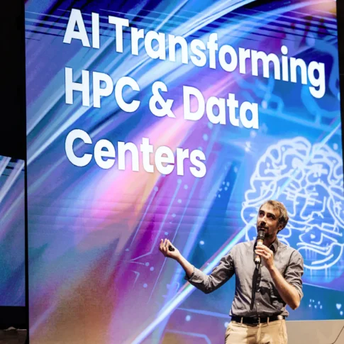 photo de conférence. pendant un évènement scientifique du CEA à Grenoble