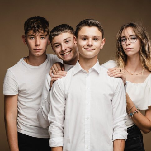 photo groupe en studio