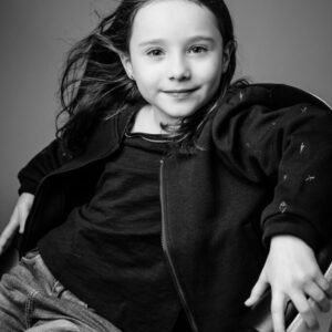 portrait en studio d'une séance photo famille