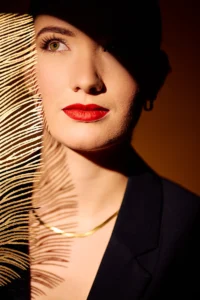 photo portrait avec une lumière de cinéma