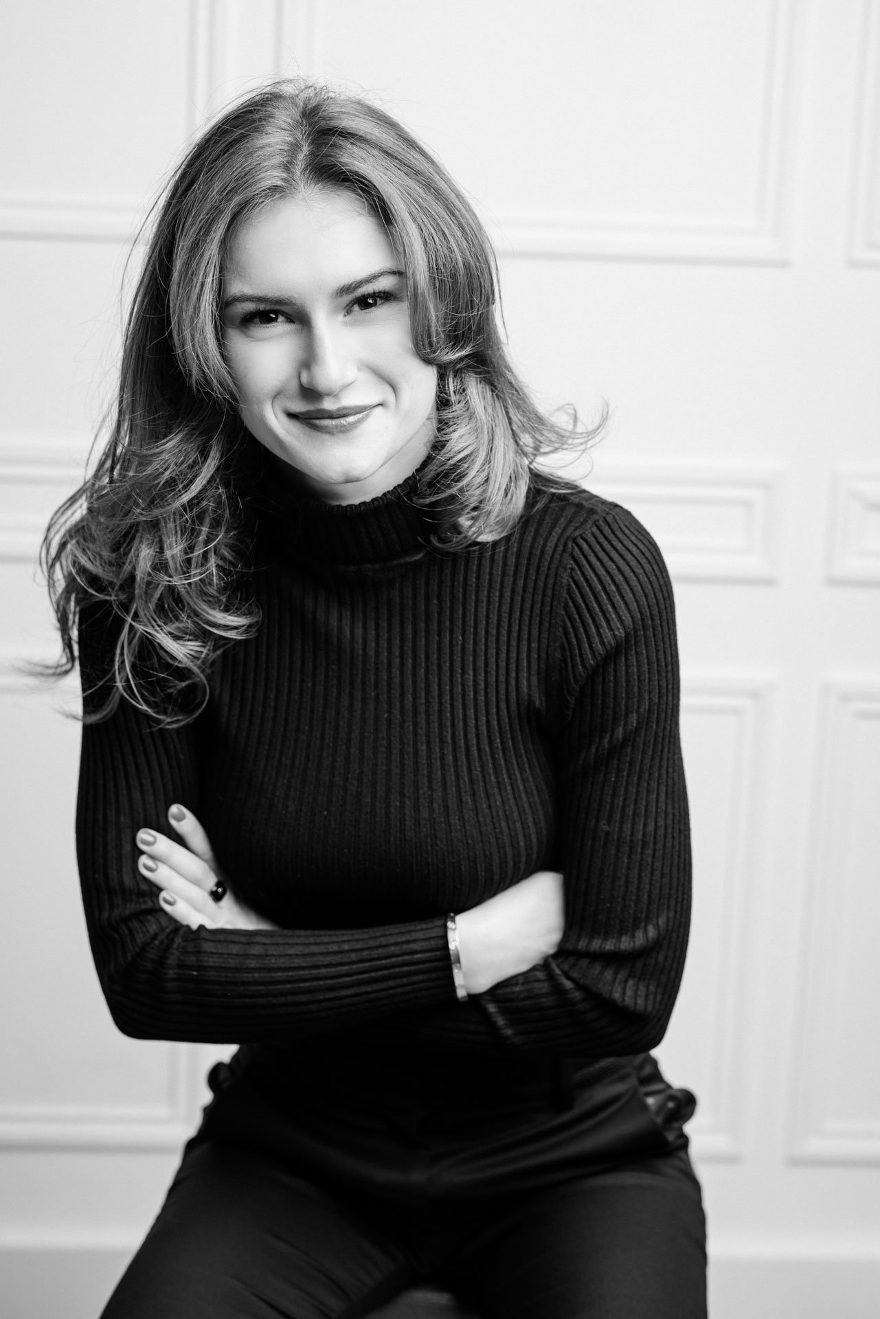 portrait corporate d'une femme faites en studio à Grenoble