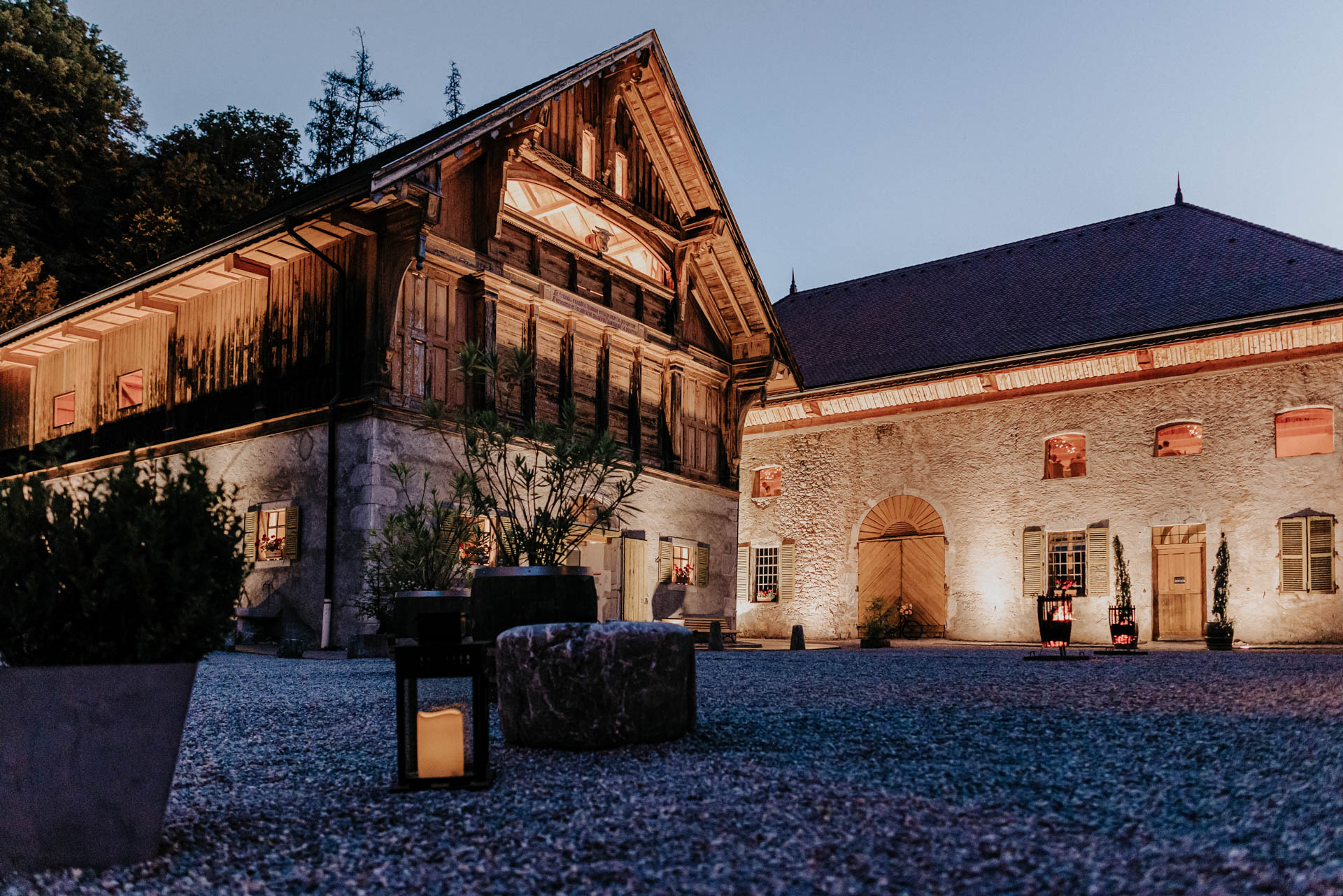 Ferme de Gy à Giez, ferme classée Monument Historique face au Mont-Blanc