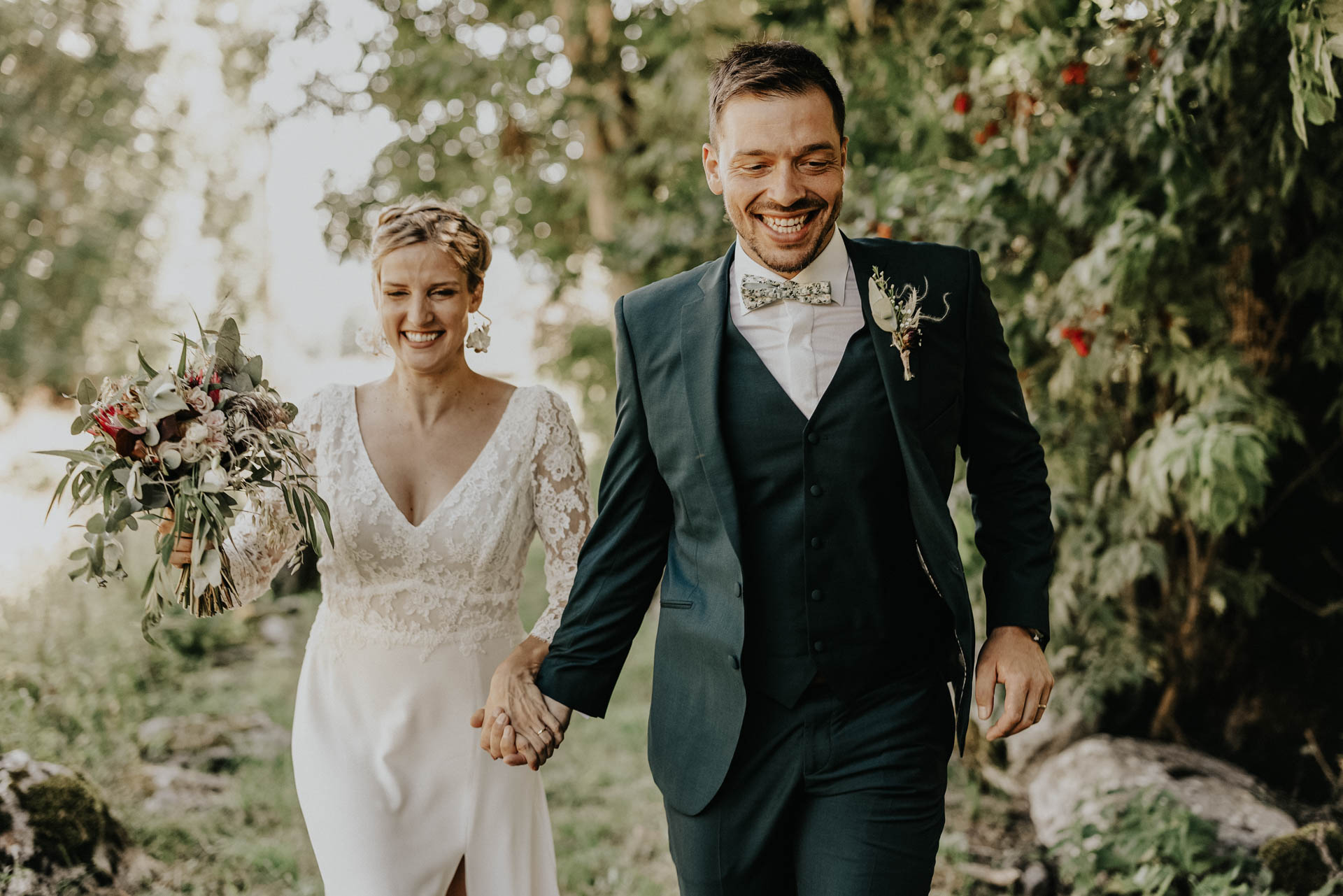Photos de couple dans les paysages du Vercors pr&egrave;s de la Grange aux F&eacute;es